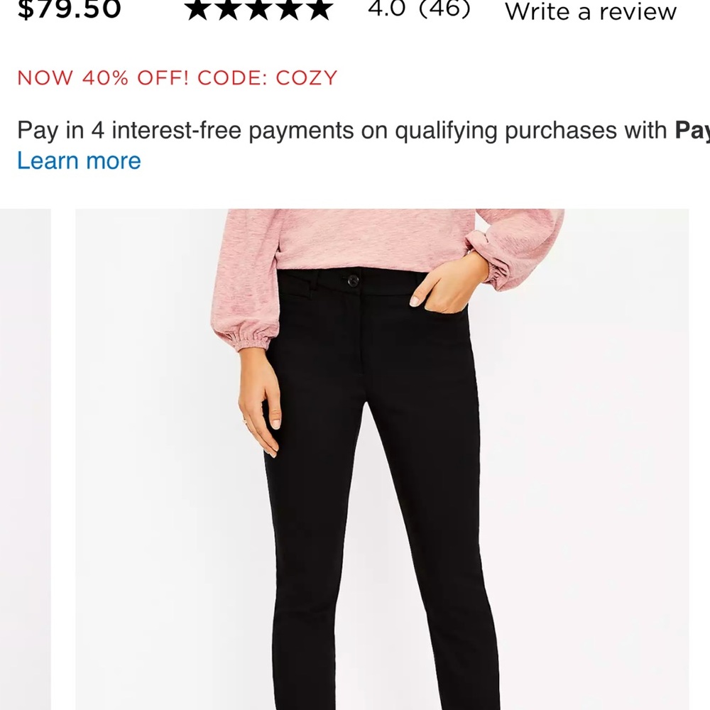 Loft Navy pants